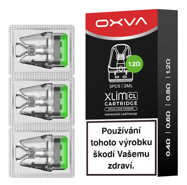 OXVA Xlim CL Pod Top Fill cartridge 1,2ohm 2ml 3Pack
