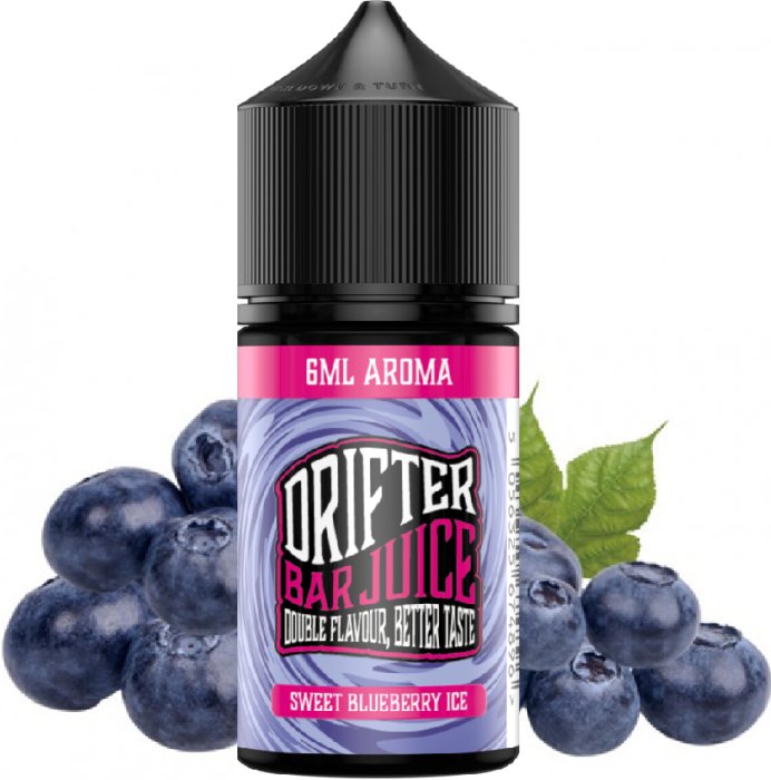 Příchuť Drifter Bar Juice Shake & Vape - Sweet Blueberry Ice (Šťavnaté ledové borůvky) 6ml