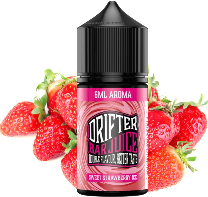 Příchuť Drifter Bar Juice Shake & Vape - Sweet Strawberry Ice (Sladké ledové jahody) 6ml