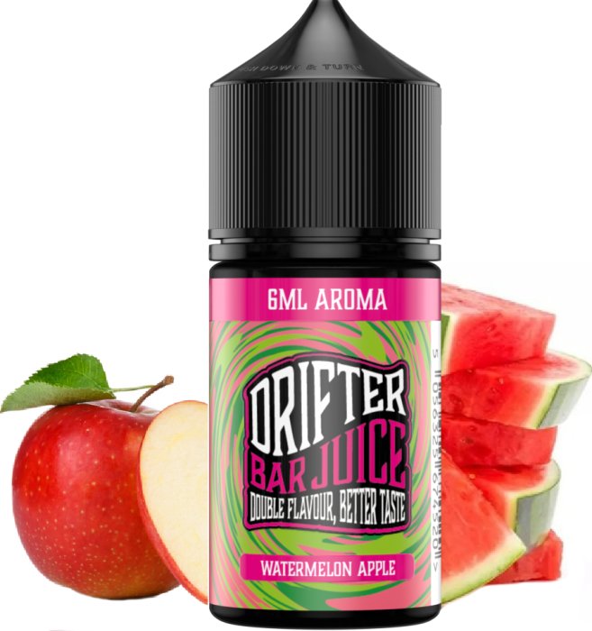 Příchuť Drifter Bar Juice Shake & Vape - Watermelon Apple (Mix Vodního melounu a jablka) 6ml
