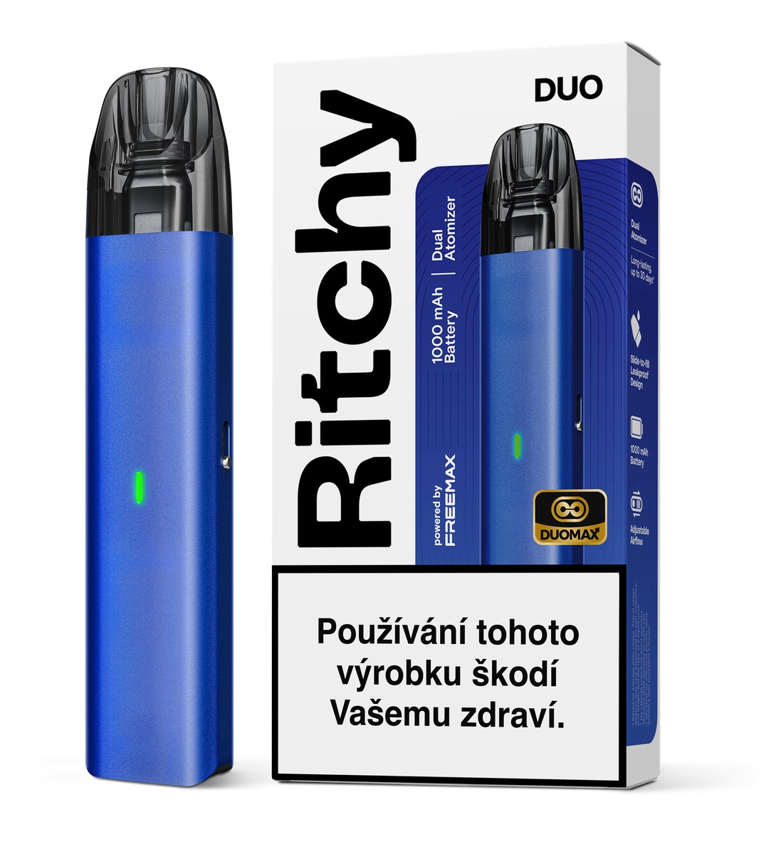 Ritchy Duo Max elektronická cigareta 1000mAh Air Blue
