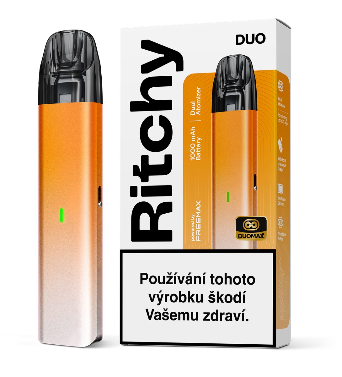 Ritchy Duo Max elektronická cigareta 1000mAh Air Orange