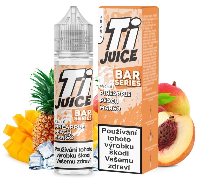 Příchuť Ti Juice Bar Series Shake and Vape - Pineapple Peach Mango (Ananas, Broskev, Mango) 10ml