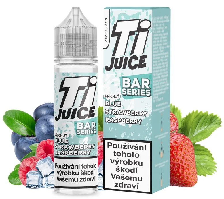 Příchuť Ti Juice Bar Series Shake and Vape - Blue Strawberry Raspberry (Borůvka, Jahoda a Malina) 10ml