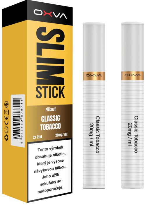 OXVA SLIMSTICK Pods cartridge - Classic Tobacco (Tradiční Tabák) 20mg 2Pack