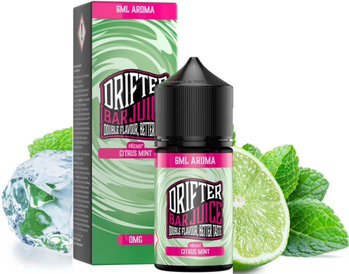 Příchuť Drifter Bar Juice Shake & Vape - Citrus Mint (Mix citrusů a máty) 6ml