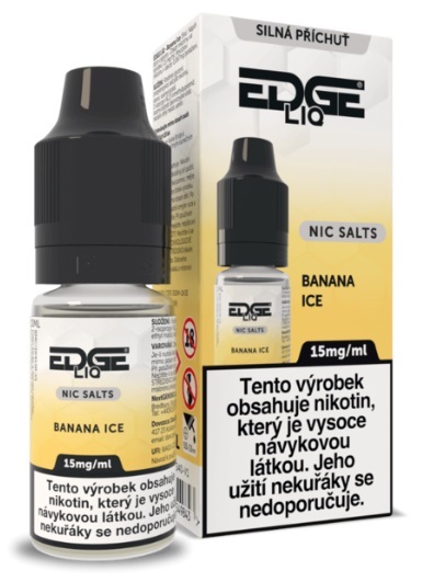E-liquid EDGE Salt - Banana Ice (Ledový banán) 10ml 15mg