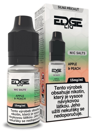 E-liquid EDGE Salt - Apple Peach (Mix Jablka a Broskve) 10ml 15mg