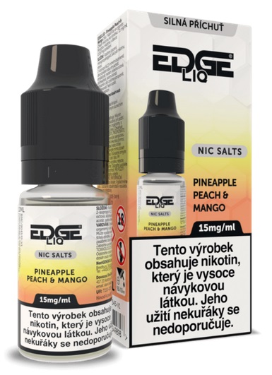 E-liquid EDGE Salt - Pineapple Peach Mango (Ananas, Broskev a Mango) 10ml 15mg