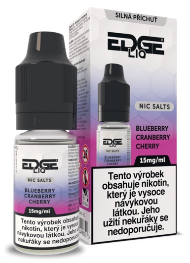 E-liquid EDGE Salt - Blueberry Cranberry Cherry (Borůvka, Brusinka a Třešeň) 10ml 15mg