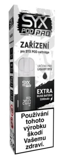 SYX POD PRO elektronická cigareta 1100mAh Černá