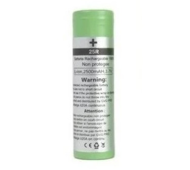 Samsung baterie typ 18650 25R 2500mAh (INR) - bez krabičky, bez plastového boxu