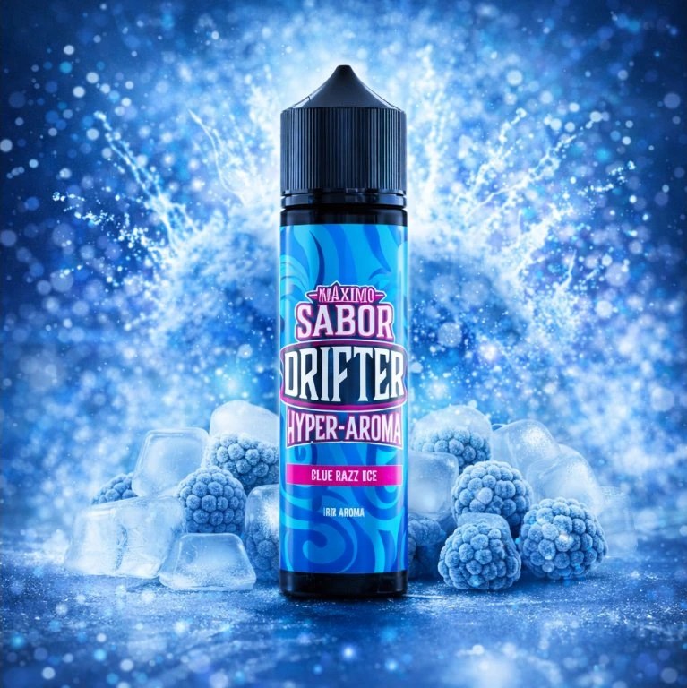 Příchuť Drifter Juice Hyper Shake & Vape - Blue Razz Ice (Ledová modrá malina) 5ml