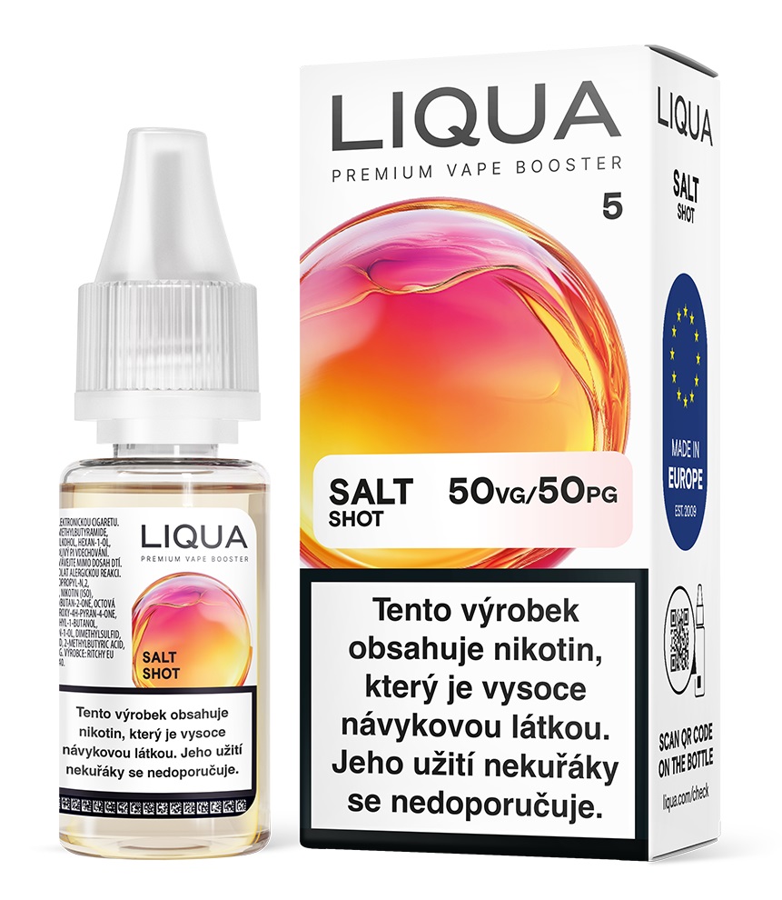 Liqua Nic Salt Shot Booster (PG50/VG50) 10ml 5mg