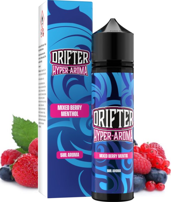 Příchuť Drifter Juice Hyper Shake & Vape - Mixed Berry Menthol (Mix lesního ovoce s mentolem) 5ml
