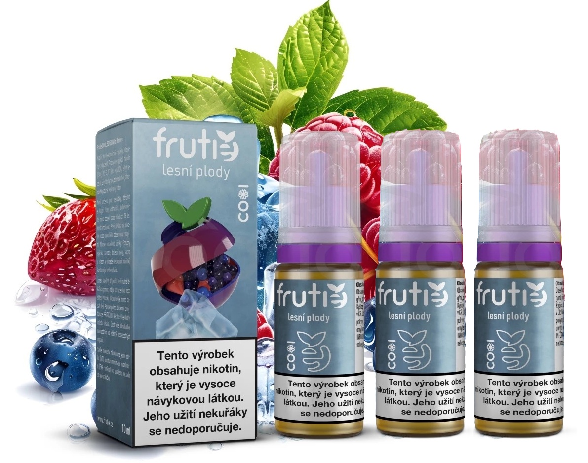 E-liquid Frutie Cool 50/50 - Wild Berries (Chladivé Lesní Plody) 3x10ml – 12mg