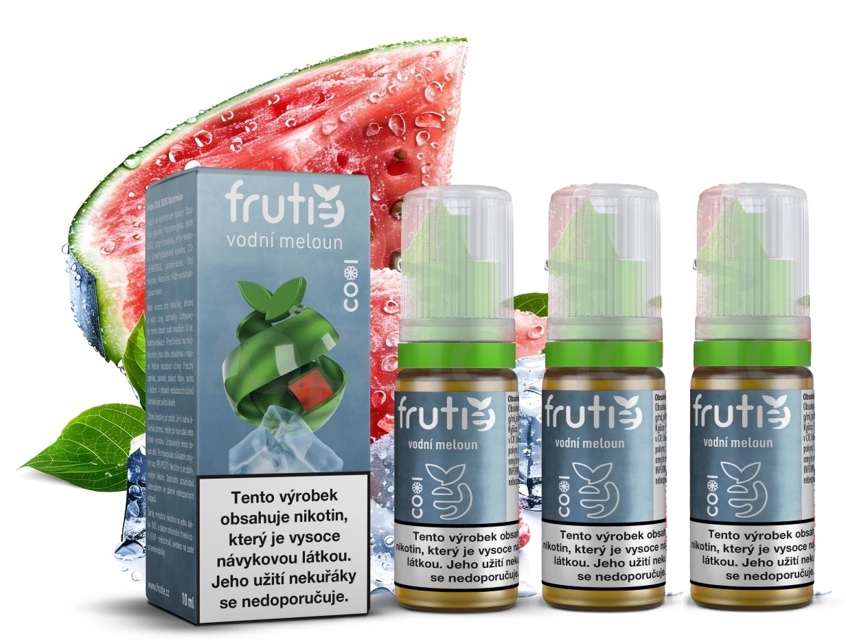 E-liquid Frutie Cool 50/50 - Watermelon (Chladivý Vodní Meloun) 3x10ml – 3mg