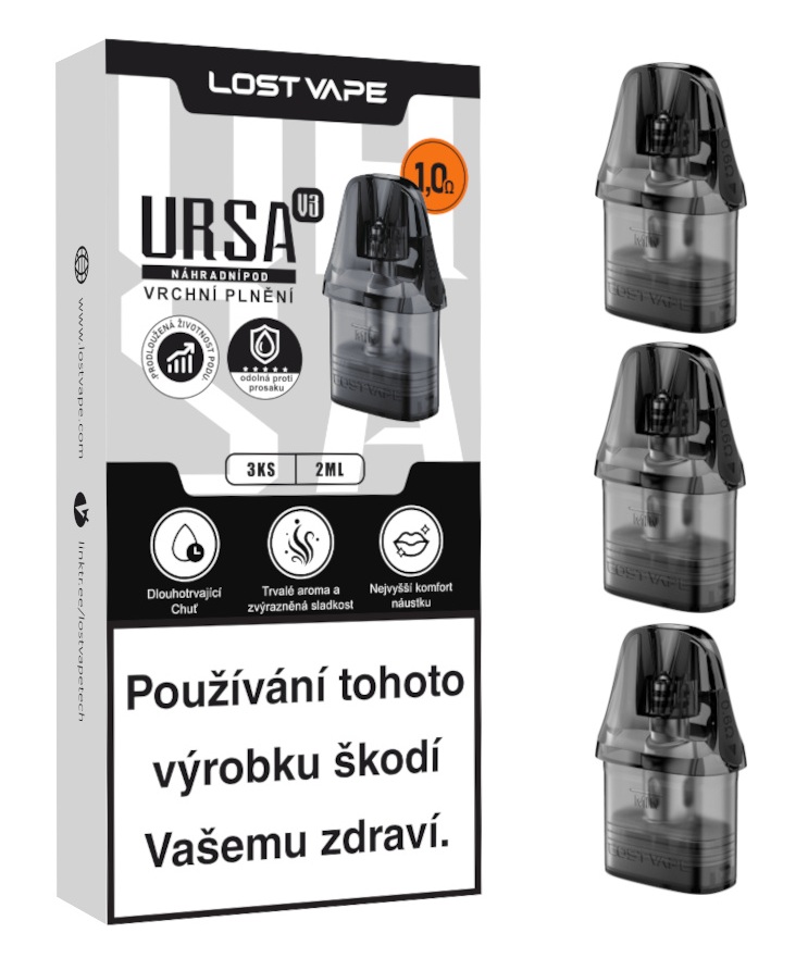 Lost Vape Ursa Pod V3 cartridge 1ohm 2ml 3ks