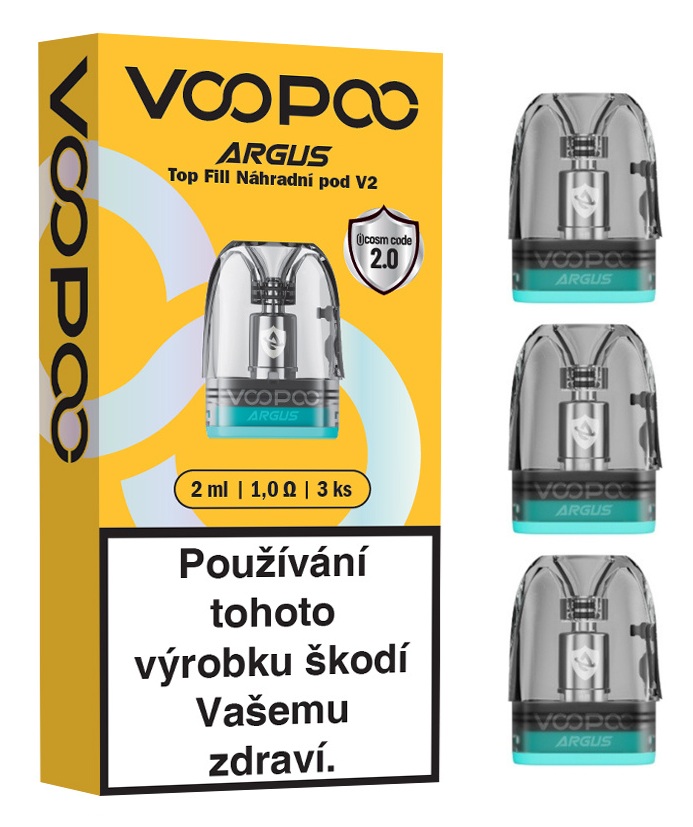 VOOPOO ARGUS Top Fill V2 cartridge 1ohm 2ml 3ks