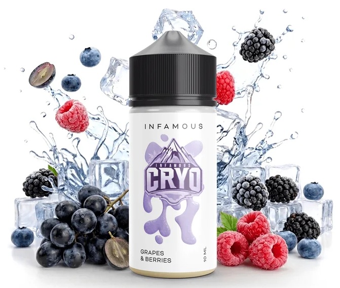 Příchuť Infamous Cryo - Grapes & Berries (Hrozny a lesní plody) 10ml/100