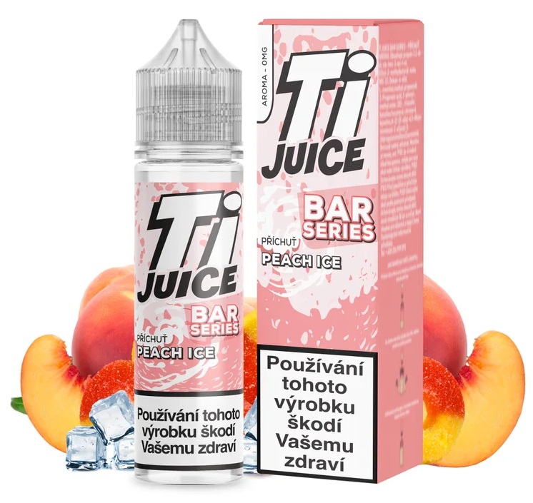 Příchuť Ti Juice Bar Series Shake and Vape - Peach Ice (Ledová broskev) 10ml