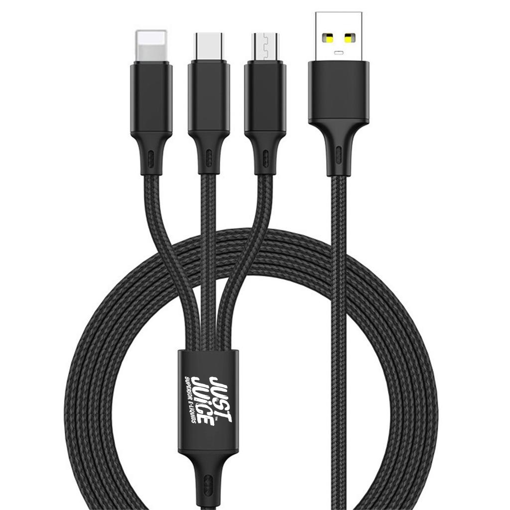 Just Juice nabíjecí kabel 3v1 (Micro USB, USB-C a Lightning)