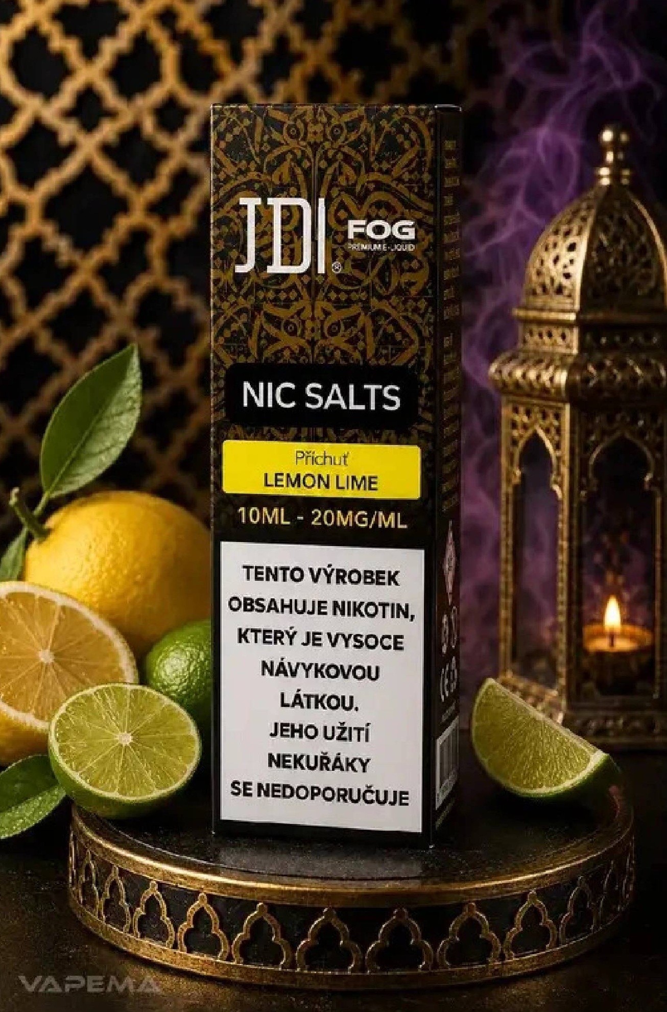 E-liquid JDI FOG Nic Salts - Lemon Lime (Citron a limetka) 10ml 20mg Novinka