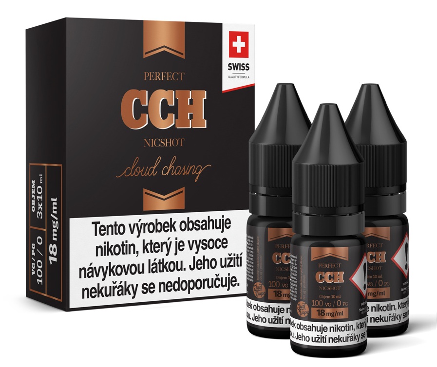 Nikotinová báze JustVape CCH NicShot (VG100) 3x10ml 18mg