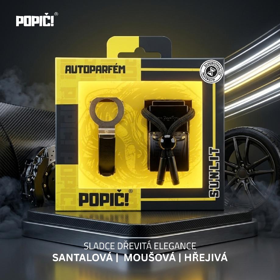 POPIČ! AUTOPARFÉM SUNLIT - Vůně slunečné elegance Novinka
