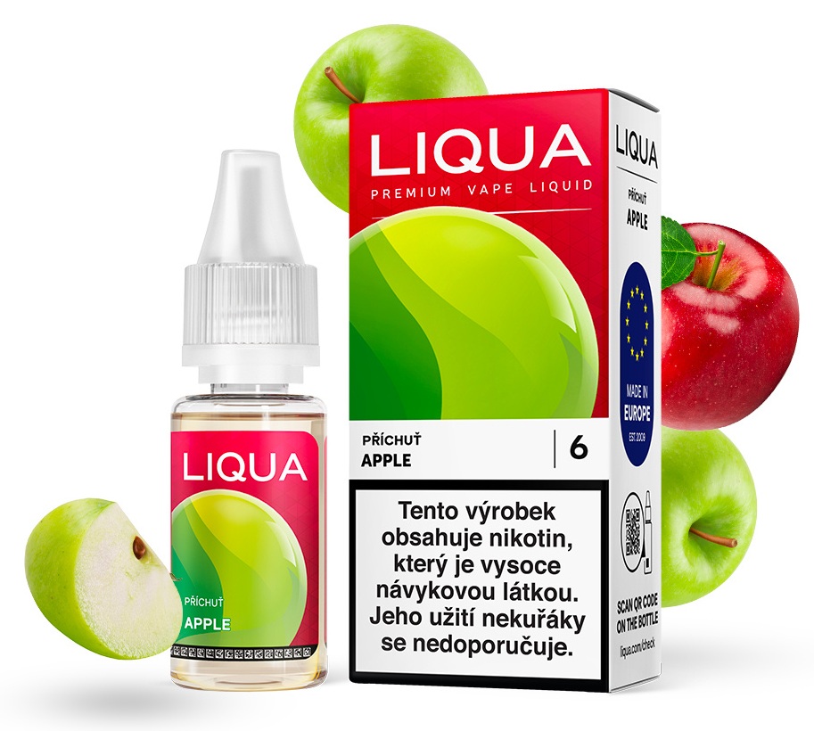 E-liquid LIQUA Elements Apple (jablko) 10ml – 6mg