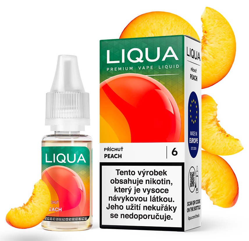 E-liquid LIQUA Elements Peach (Broskev) 10ml – 12mg