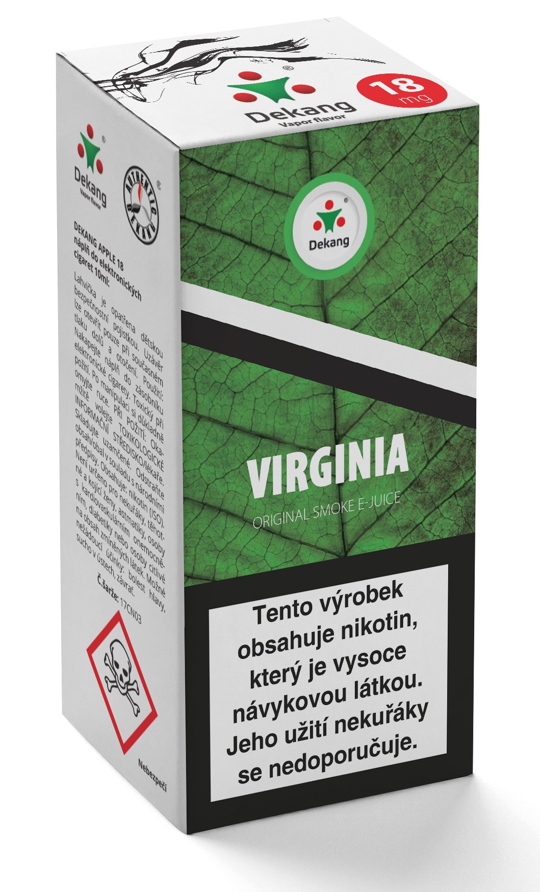 E-liquid Dekang 10ml Virginia (Virginia tabák)
