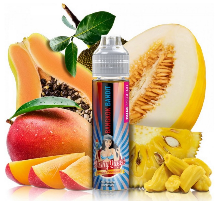 Příchuť PJ Empire Slushy Queen Bangkok Bandit (Chladivý ovocný mix - chlebovník, papaya, žlutý meloun a marakuja) 10ml