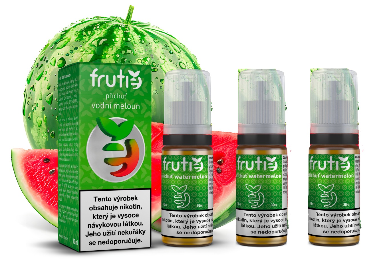 E-liquid Frutie - Vodní meloun (Watermelon) 3x10ml – 0mg