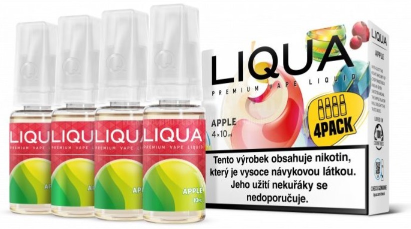 E-liquid LIQUA Elements Apple 4Pack 4x10ml (jablko) Akce – 3mg