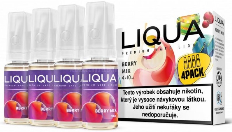 E-liquid LIQUA Elements Berry Mix 4Pack 4x10ml (lesní plody) Akce – 12mg