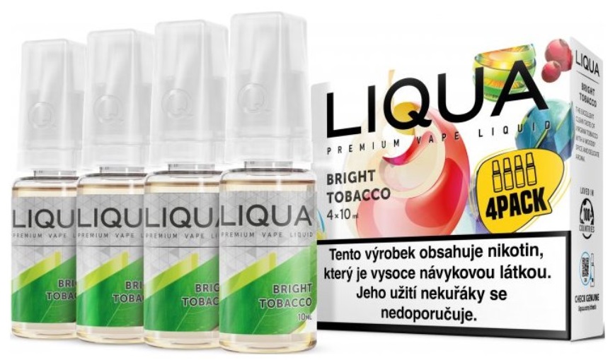 E-liquid LIQUA Elements Bright Tobacco 4Pack 4x10ml Akce – 12mg