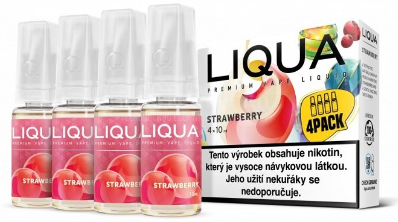 E-liquid LIQUA Elements Strawberry 4Pack 4x10ml (Jahoda) Akce – 12mg