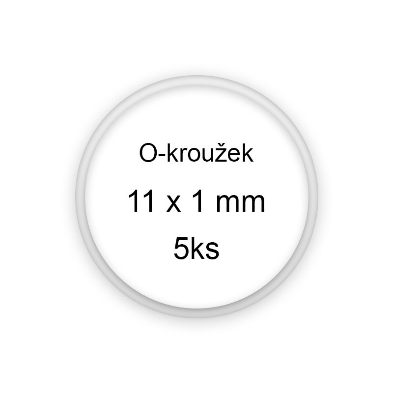 Sada O-kroužků / těsnění 11x1 mm (5ks)