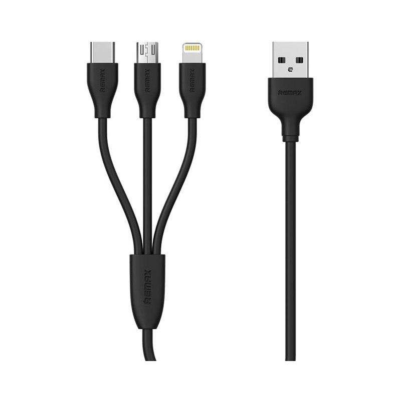 Dobíjecí kabel 3v1 REMAX SUDA (Černý)