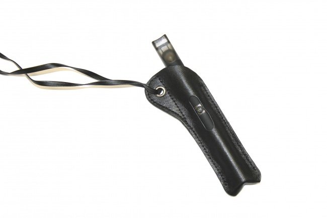 Pouzdro na krk z ekokůže pro e-cigarety do 14mm (Černé)