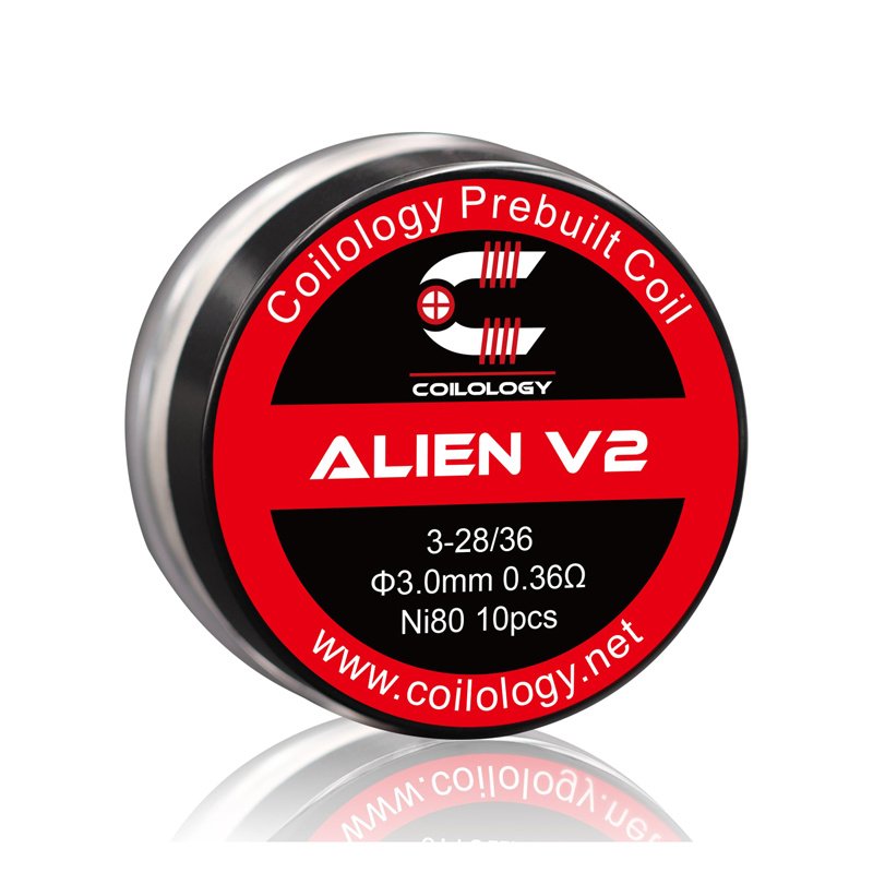 Předmotané spirálky Coilology Alien V2 Ni80 (0,36ohm) (10ks)
