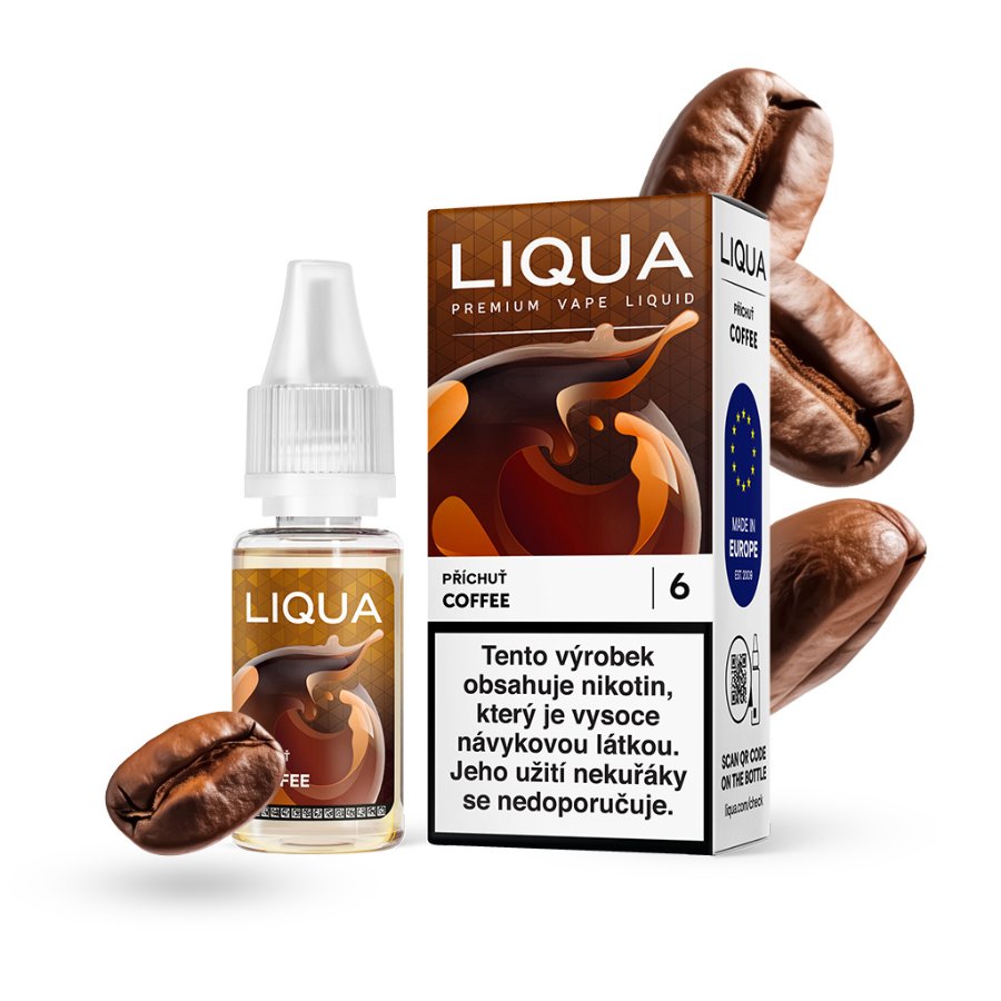 LIQUA Coffee (Káva) 10ml – 0mg, R