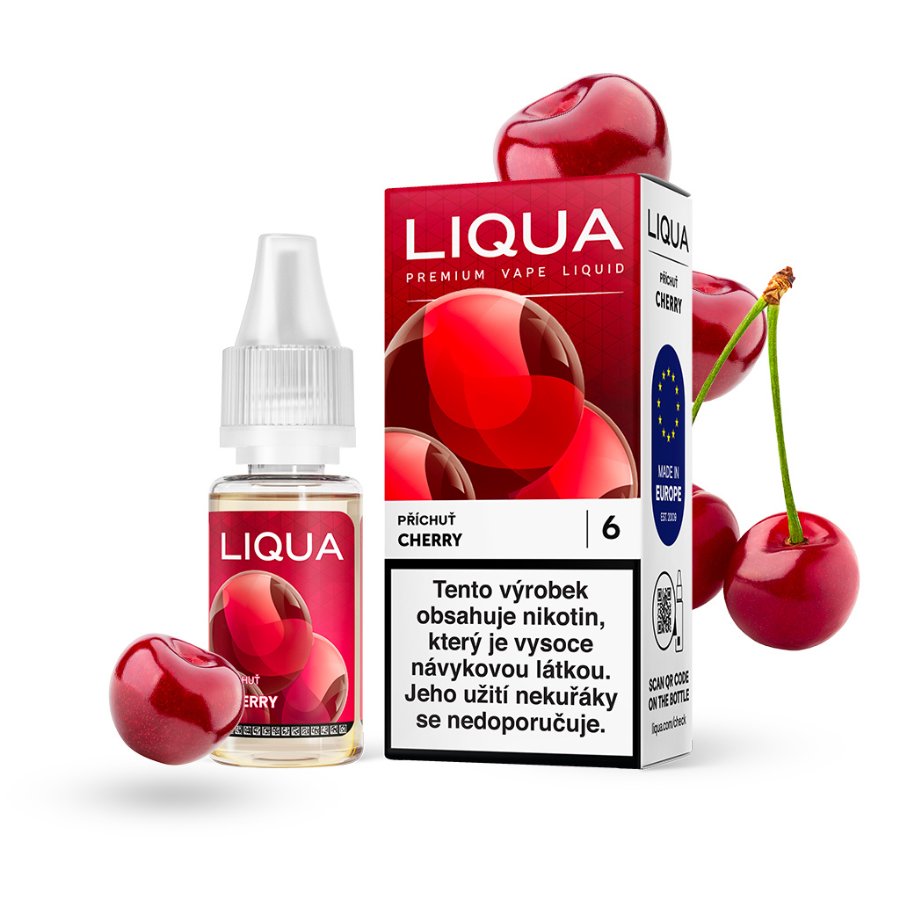 LIQUA Cherry (Třešeň) 10ml – 0mg, U