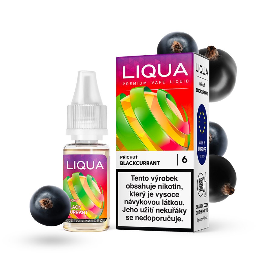 LIQUA Blackcurrant (Černý rybíz) 10ml – 0mg, U