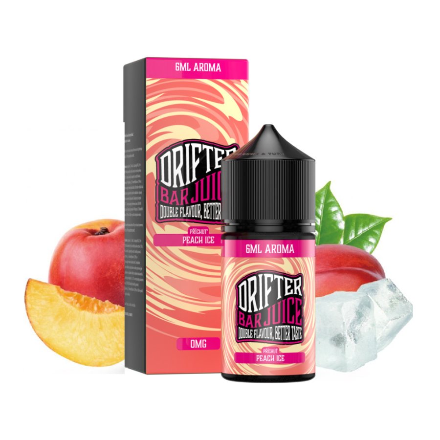 Příchuť Drifter Bar Juice S&V: Peach Ice (Ledová broskev) – 6,0ml, U