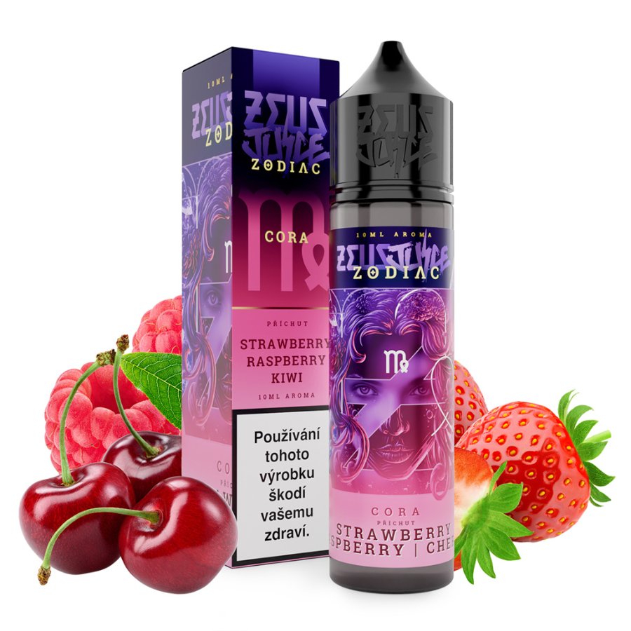 Příchuť Zodiac S&V: Cora (Jahoda, malina a třešeň) – 10ml, U