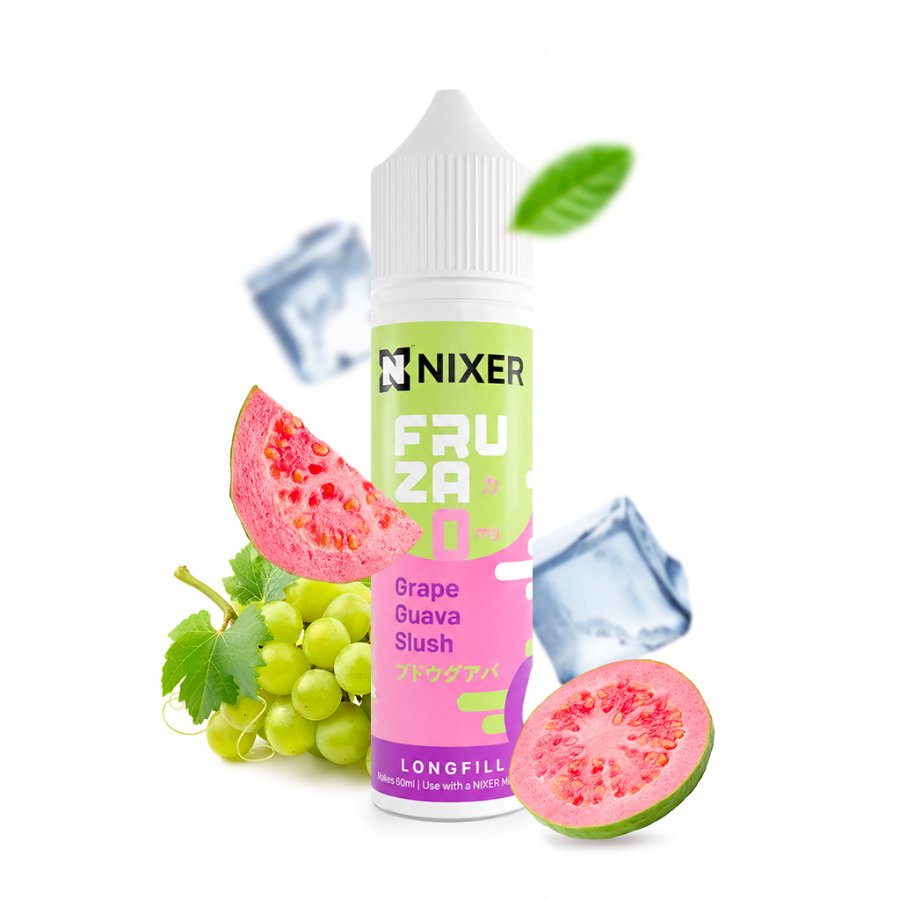 Příchuť Nixer X Fruza S&V: Grape Guava Slush (Ledové hrozno a guava) – 10ml, U