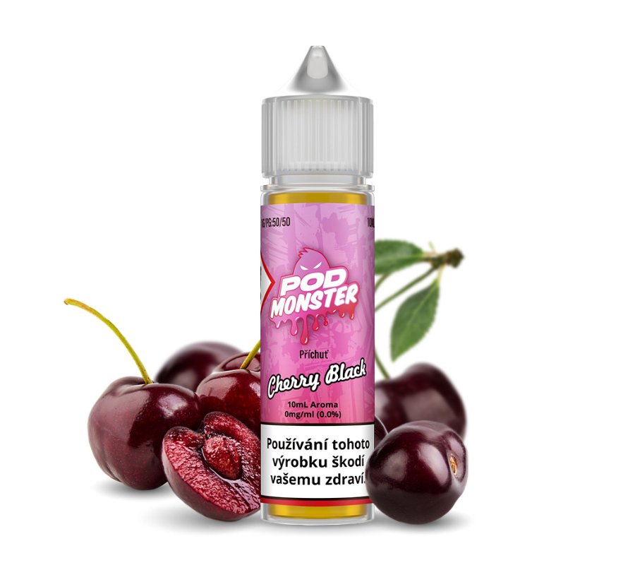Příchuť POD Monster S&V: Cherry Black (Tmavá třešeň) 10ml – 10ml, U