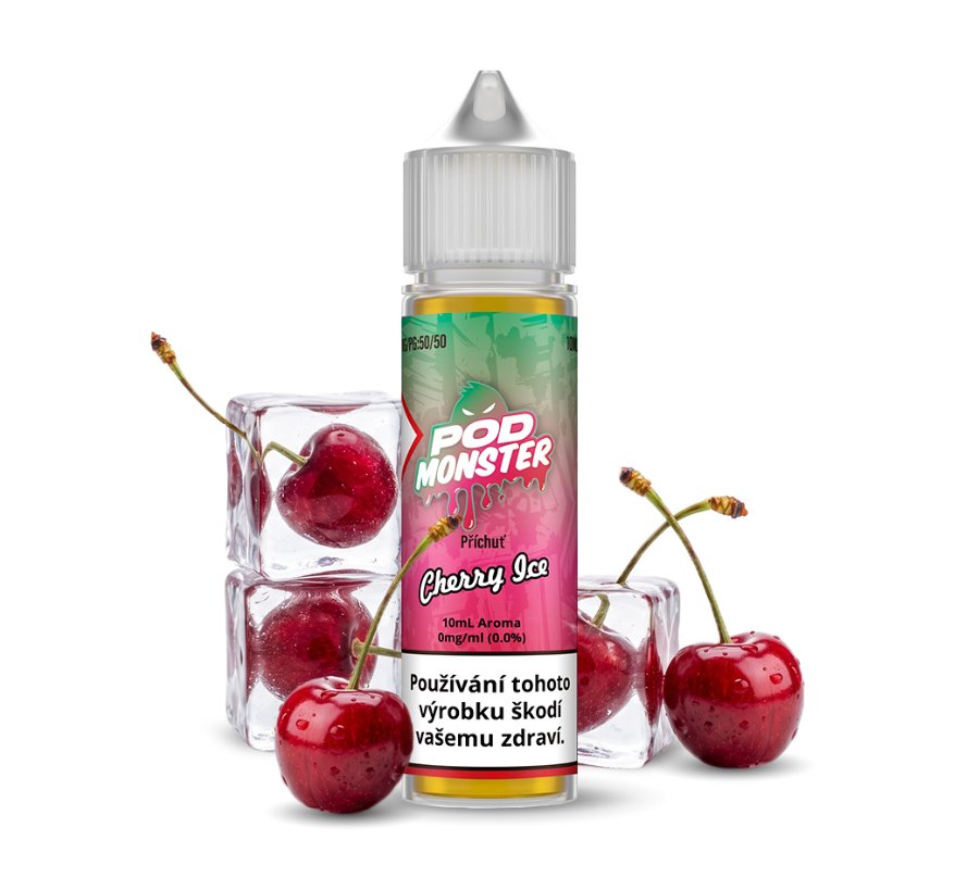 Příchuť POD Monster S&V: Cherry Ice (Ledová třešeň) 10ml – 10ml, U
